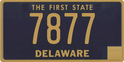 DE license plate 7877