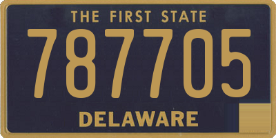 DE license plate 787705