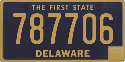 DE license plate 787706