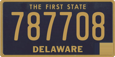 DE license plate 787708