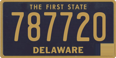 DE license plate 787720