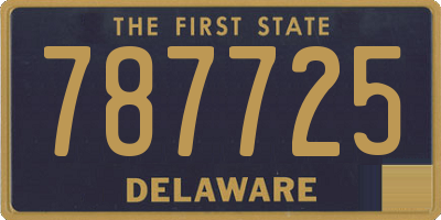 DE license plate 787725