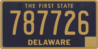 DE license plate 787726