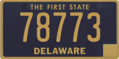 DE license plate 78773