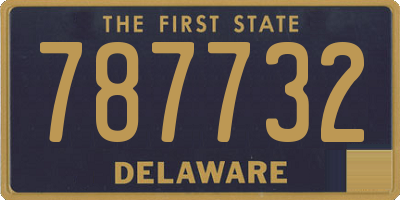 DE license plate 787732