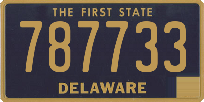 DE license plate 787733
