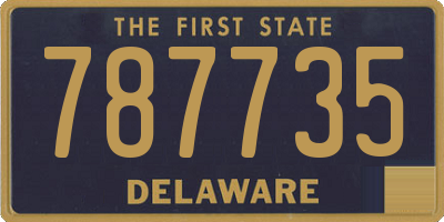 DE license plate 787735