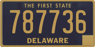 DE license plate 787736