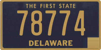 DE license plate 78774