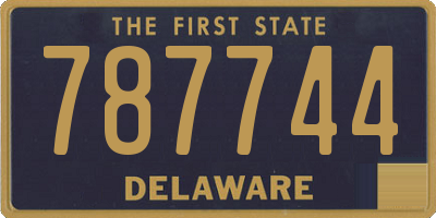DE license plate 787744