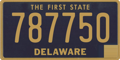 DE license plate 787750