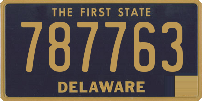 DE license plate 787763