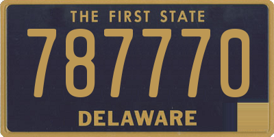 DE license plate 787770