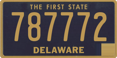 DE license plate 787772