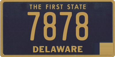 DE license plate 7878