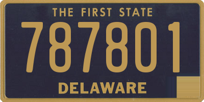 DE license plate 787801