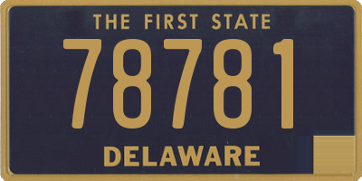 DE license plate 78781