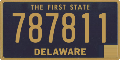 DE license plate 787811