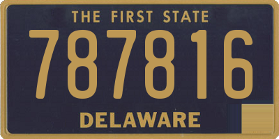DE license plate 787816