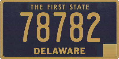 DE license plate 78782