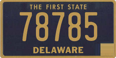 DE license plate 78785