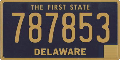 DE license plate 787853