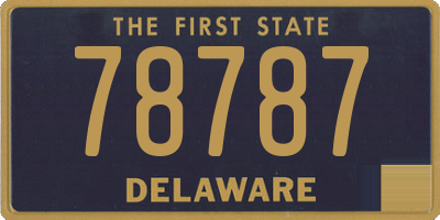 DE license plate 78787