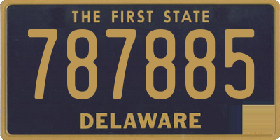 DE license plate 787885