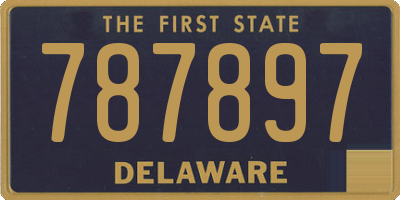 DE license plate 787897