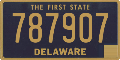DE license plate 787907