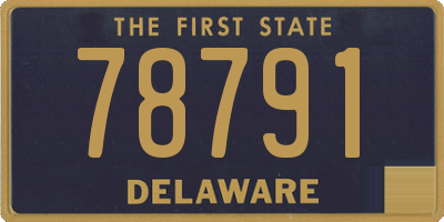 DE license plate 78791