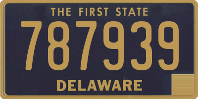 DE license plate 787939
