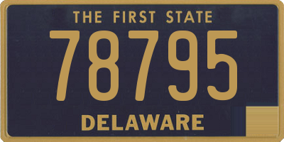 DE license plate 78795