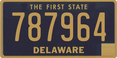 DE license plate 787964