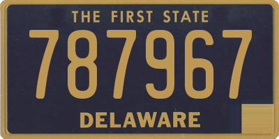 DE license plate 787967