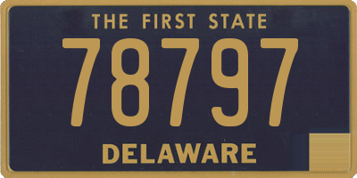 DE license plate 78797