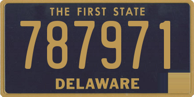 DE license plate 787971