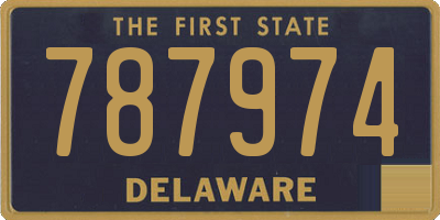 DE license plate 787974