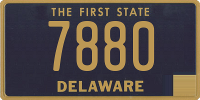 DE license plate 7880