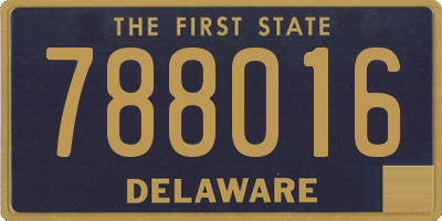 DE license plate 788016