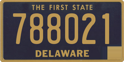 DE license plate 788021