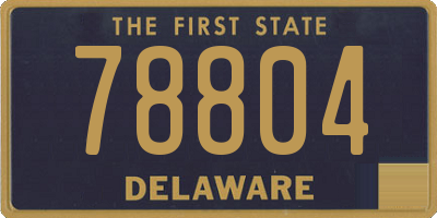 DE license plate 78804