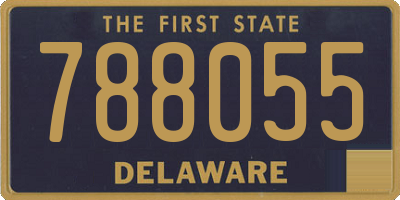 DE license plate 788055