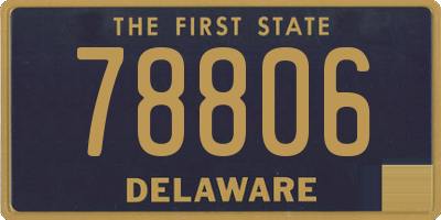 DE license plate 78806