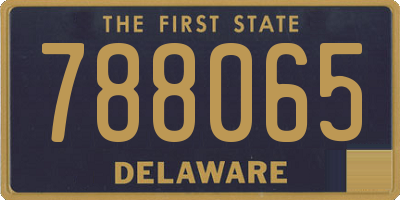 DE license plate 788065