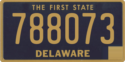 DE license plate 788073