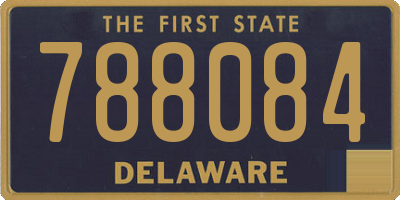 DE license plate 788084