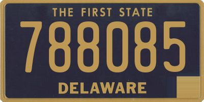 DE license plate 788085