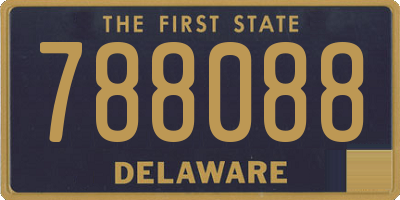 DE license plate 788088