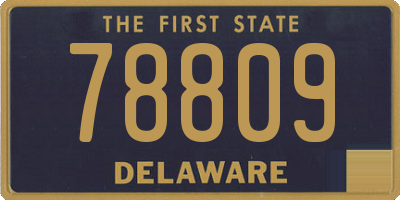 DE license plate 78809